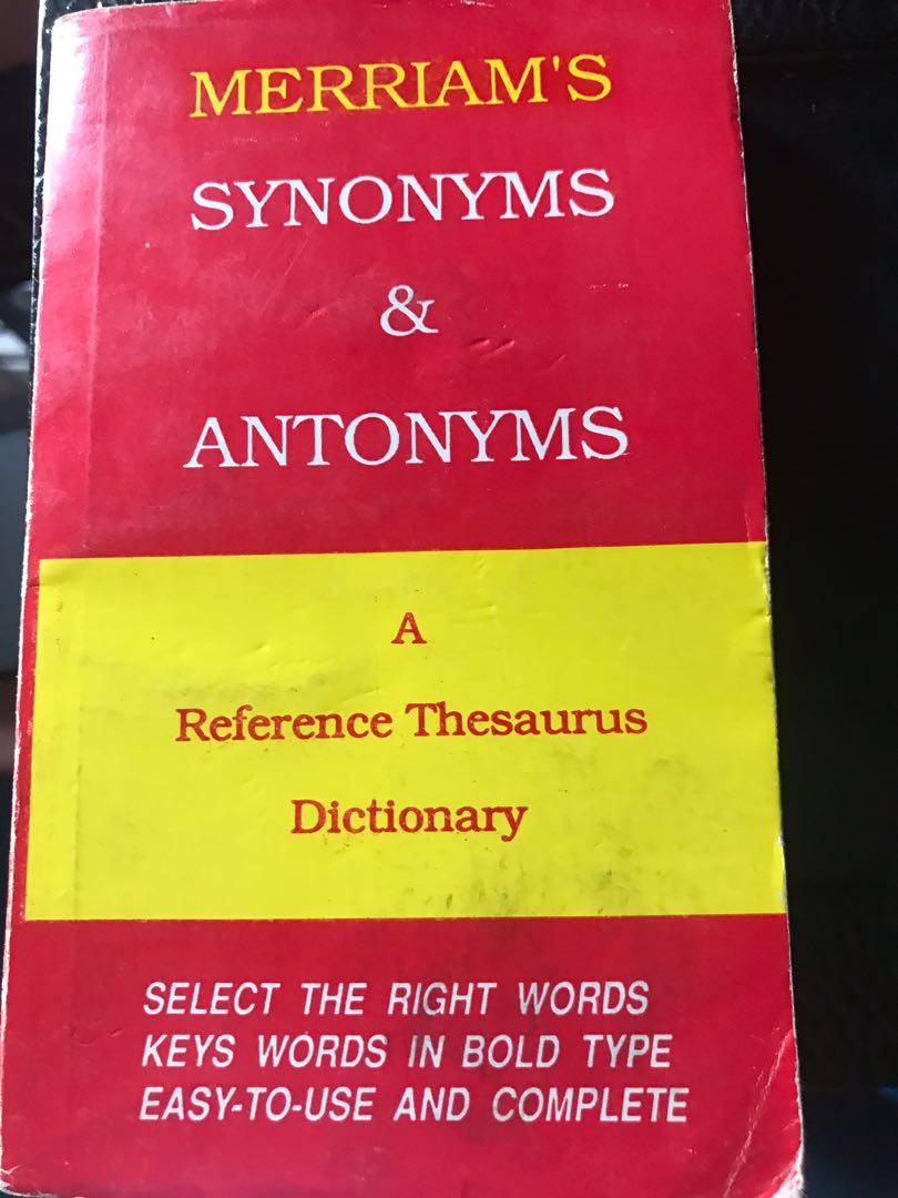 Merriam's Synonyms & Antonyms