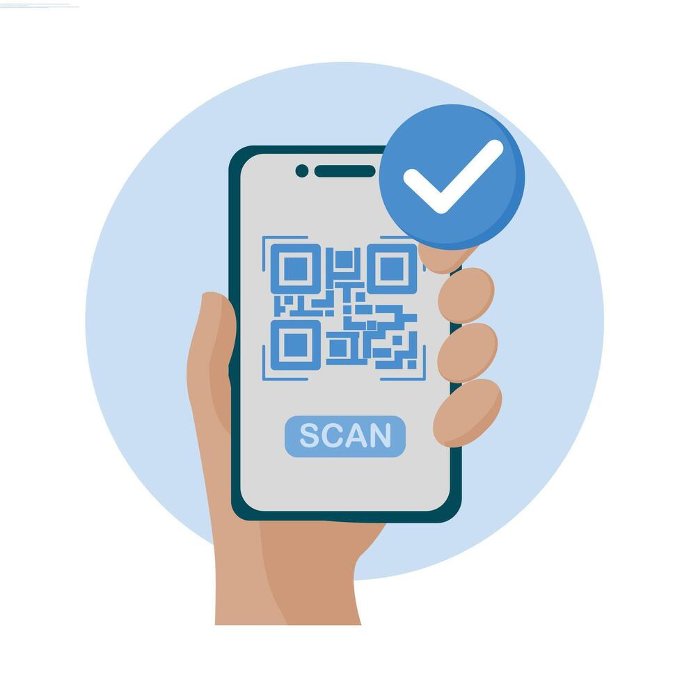 Student using QR Code System